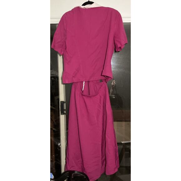 Whirlaway Frocks Suit Set, Pink Pearl Sz Large, Vintage Skirt Suit, Retro Outfit - Picture 2 of 15